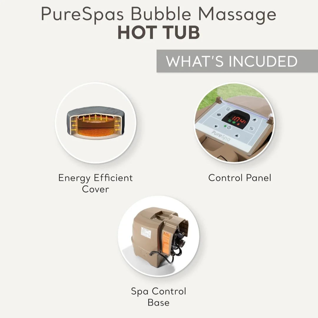 Intex PureSpa Bubble Massage Opblaasbare Spa Set met 120 Jets