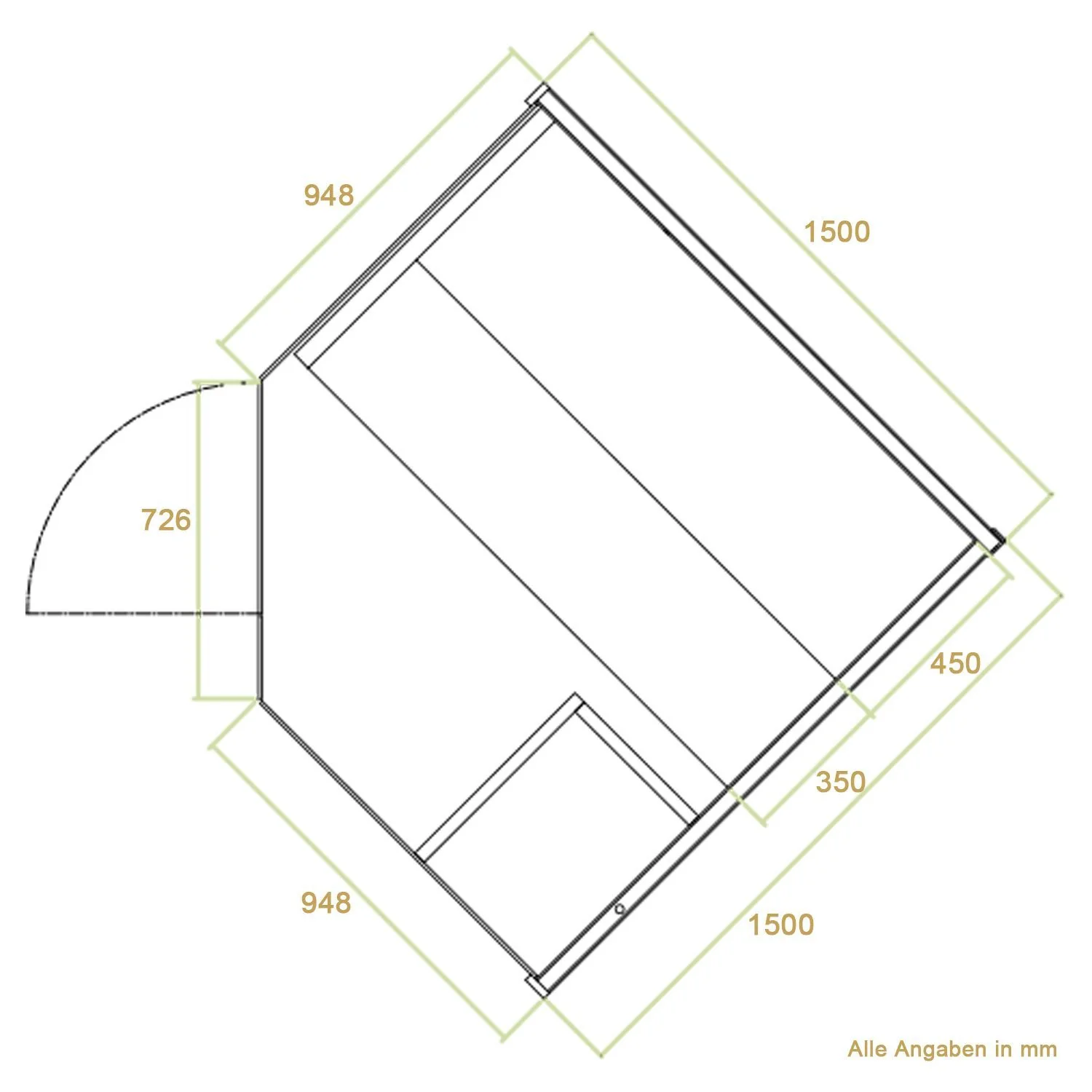 2025 Finnische Saunakabine Espoo 150 Premium