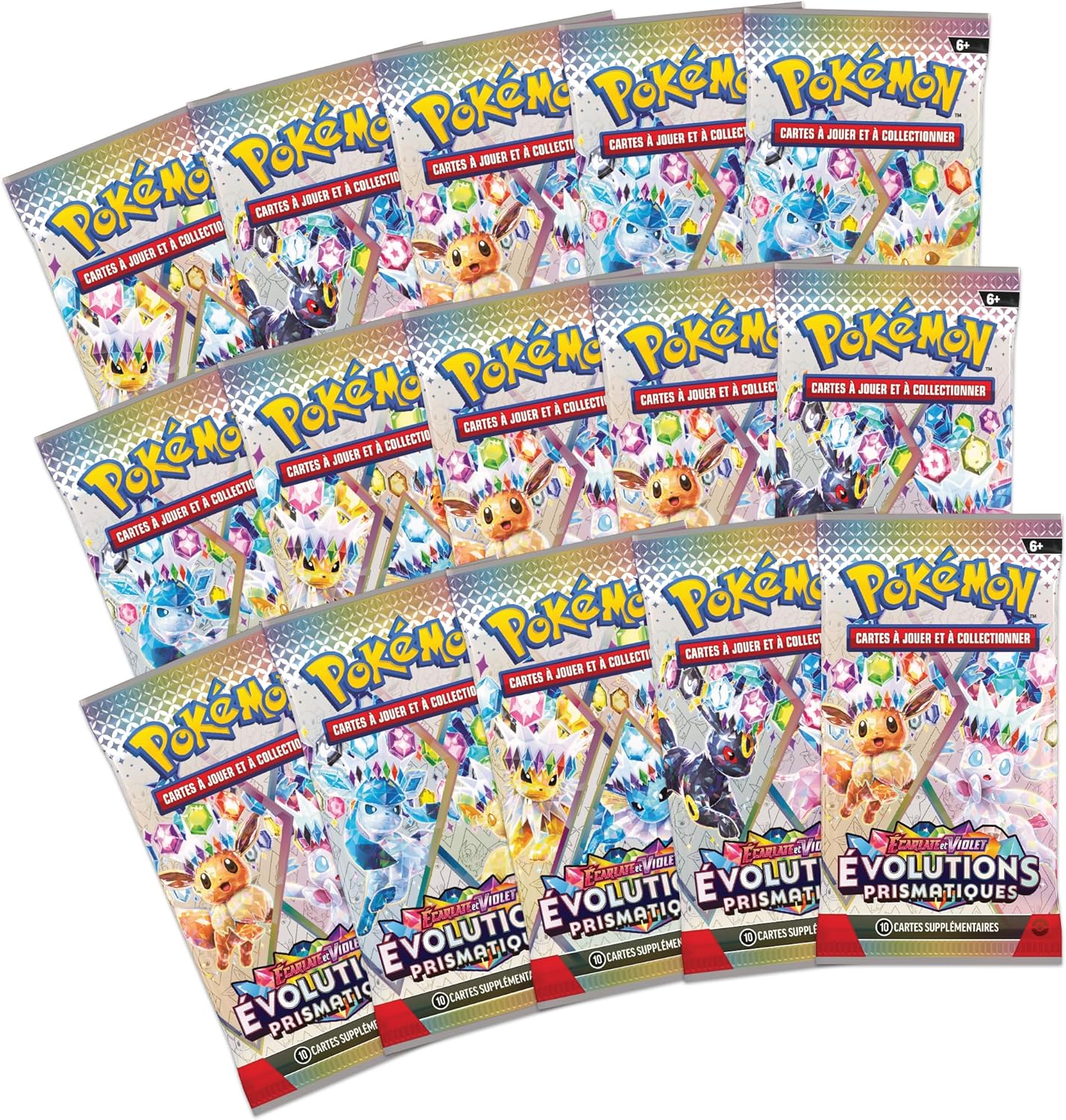 Pok��mon JCC: Super-Premium Collection Scarlet and Violet �C Prismatic Evolutions of the Pok��mon TCG (1 glossy promo card fully illustrated, a cover for the soft deck by Eevee and 15