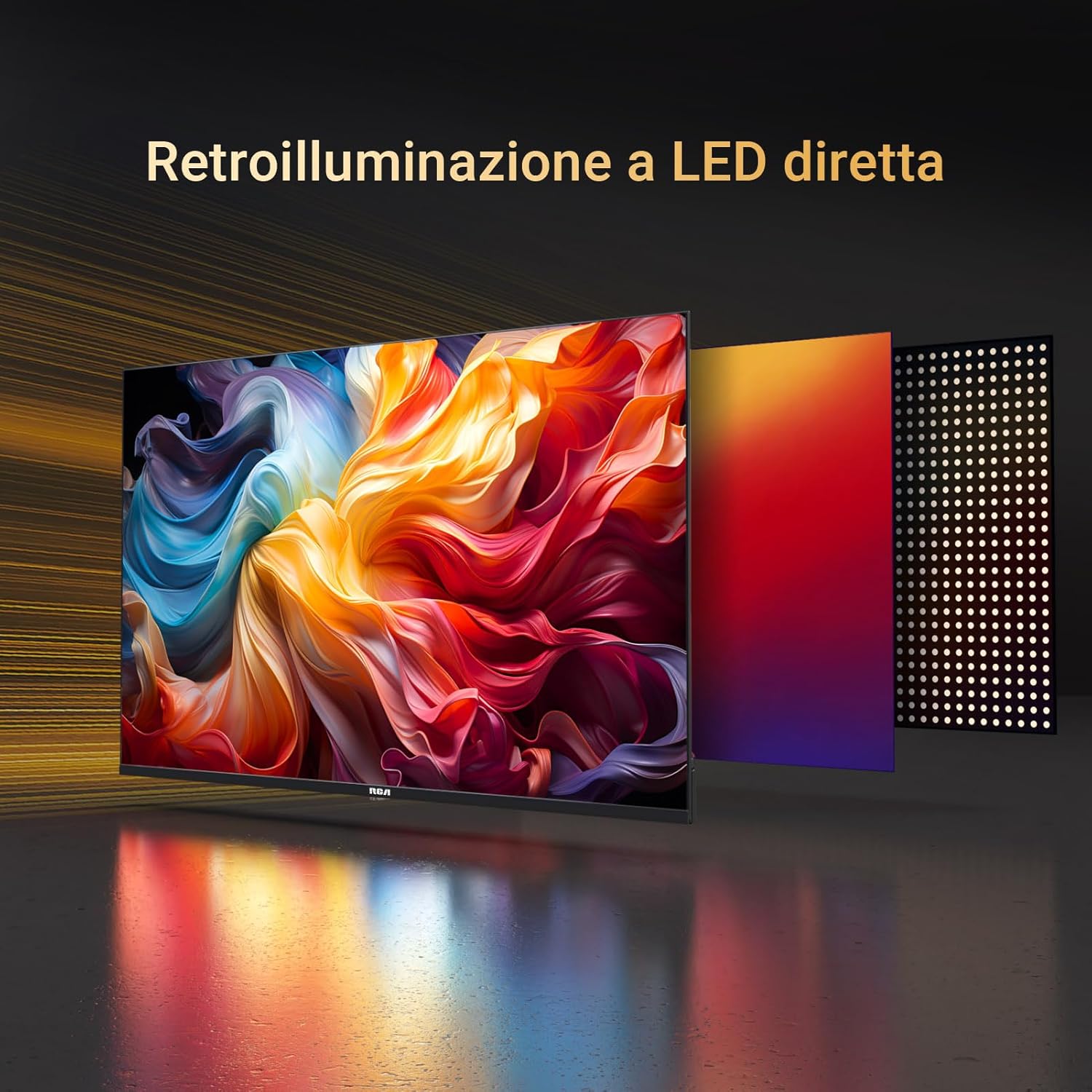 RCA RS32H2 Android Smart TV 32 inch (80 cm) Televisie met Google Assistant, Chromecast, Netflix, Prime Video, Google Play, YouTube, Disney+, WiFi, BT-afstandsbediening met microfoon, DVB-S/S2/T/T2/C