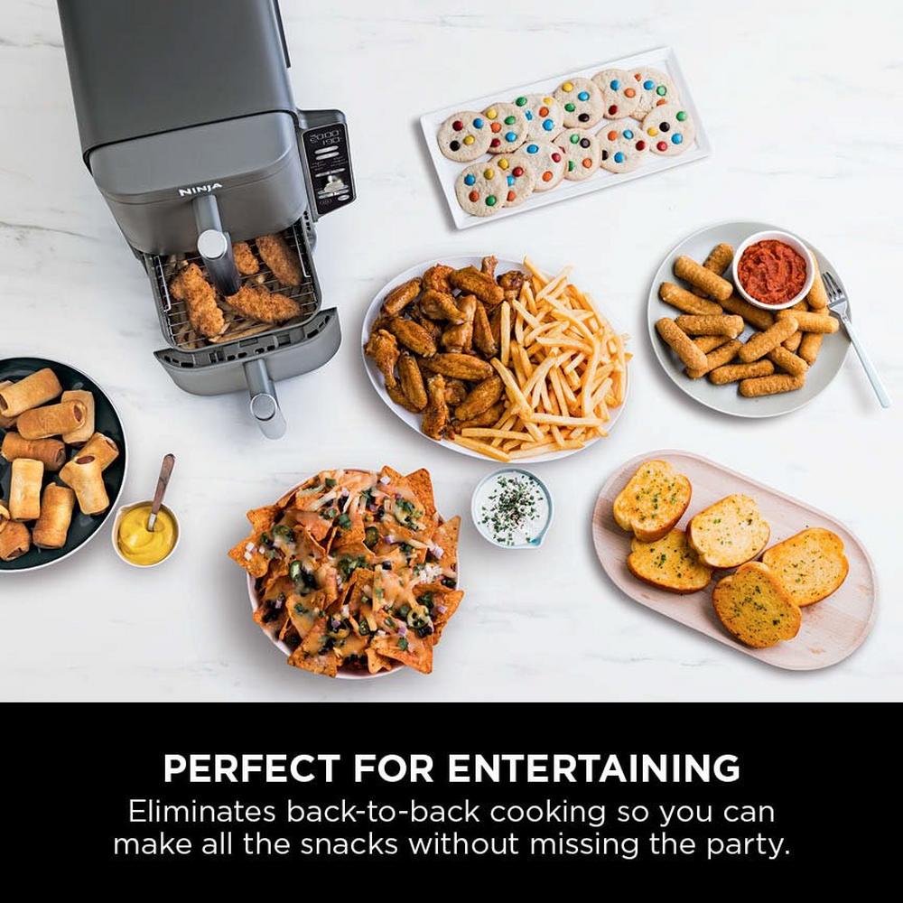 2025 Ninja Double Stack XL 2 Lade Airfryer 9,5L Grijs SL400UK