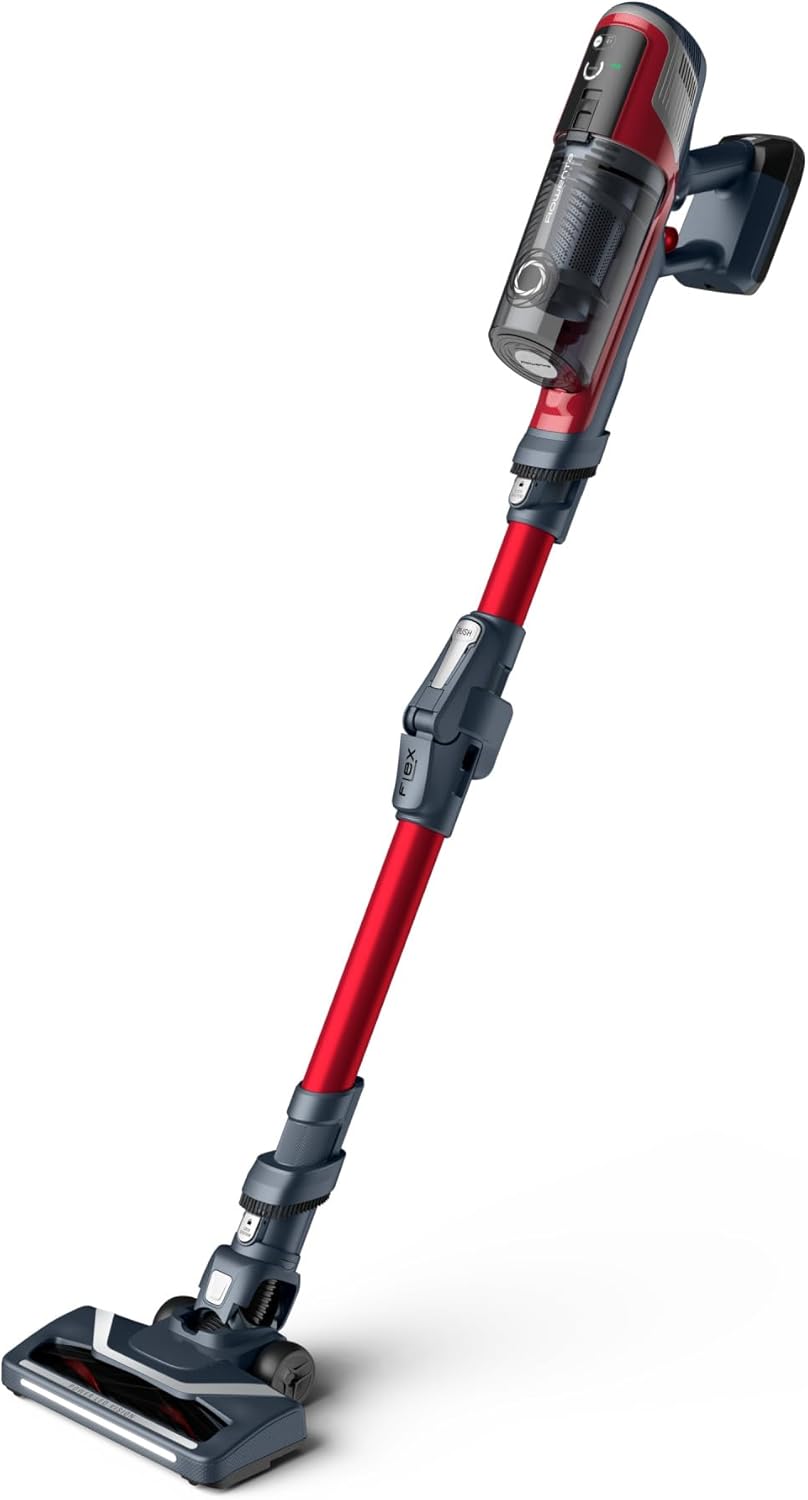 Rowenta X-pert 6.60 Essential RH6838, Cordless Stick Vacuum Cleaner, Automatic Speed Settings, Up to 45 Minutes Autonomy, Removable Battery, Lightweight Design, Dust Thief