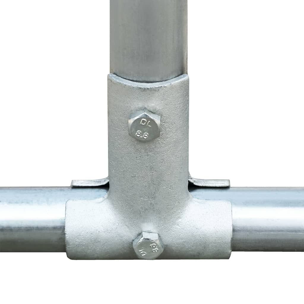 2025 Kippenkooi Kippenhok Staal 5 x 1 x 1,5 m Buitenren Pluimvee Ren Dierenkooi