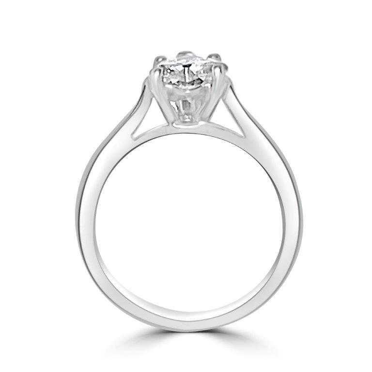 Heart Diamond Veneer Cubic Zirconia 14K Gold Ring. 635R002K