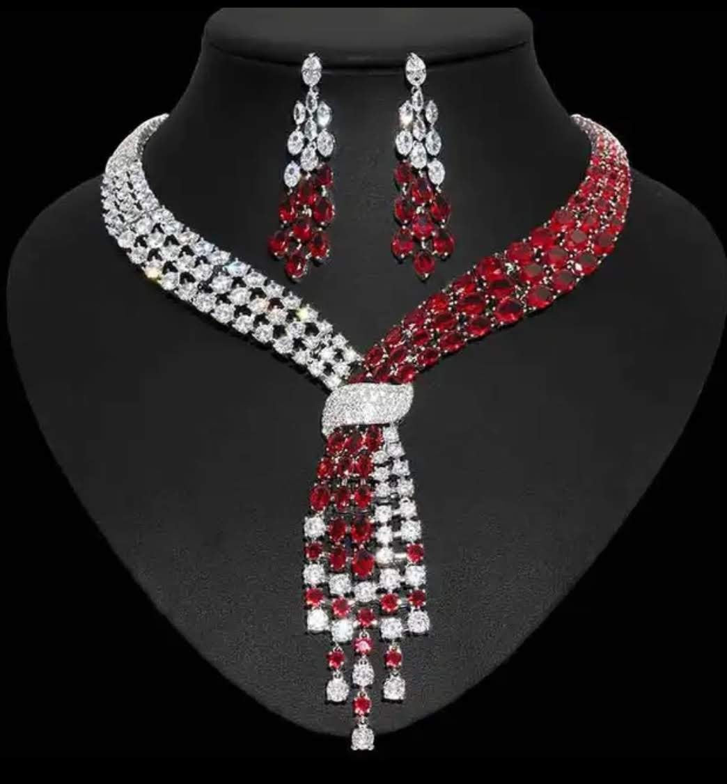 Couture Necklace Cubic Zirconia Zirconite Set. 841S30090