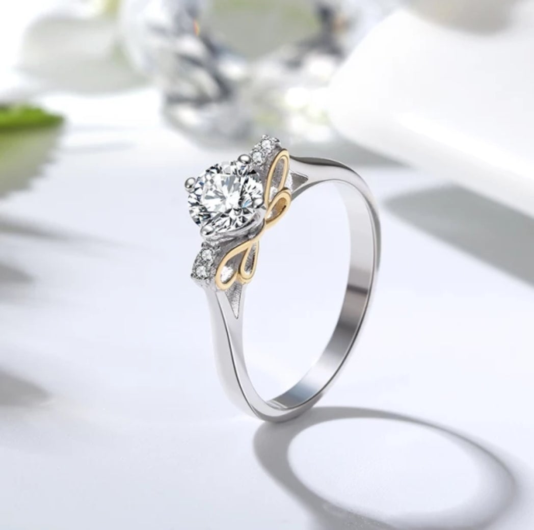 1CT Cubic Zirconia Solitaire Engagement Ring.820R100