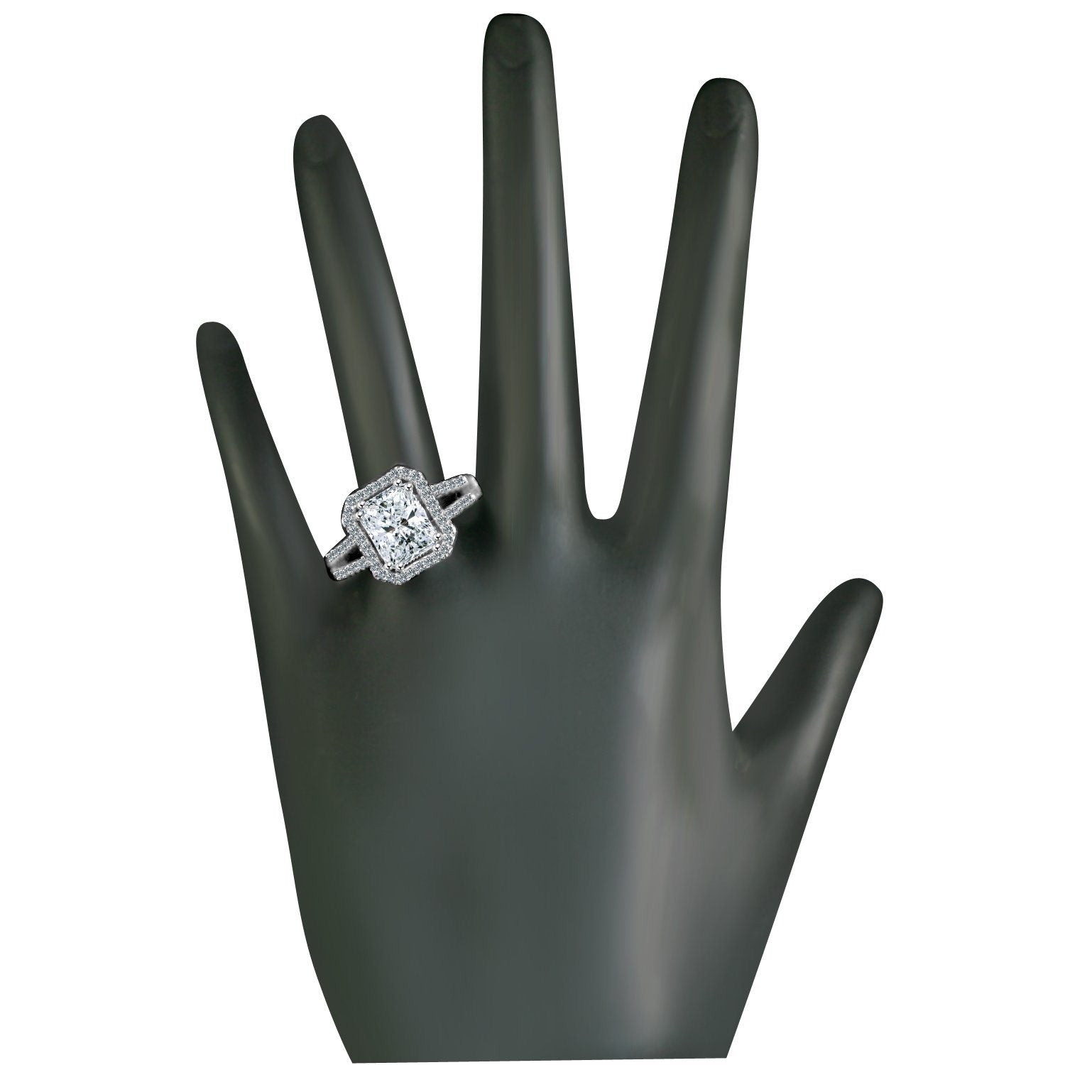 2 CT  Diamond Veneer Cubic Zirconia Ring. 635R4013