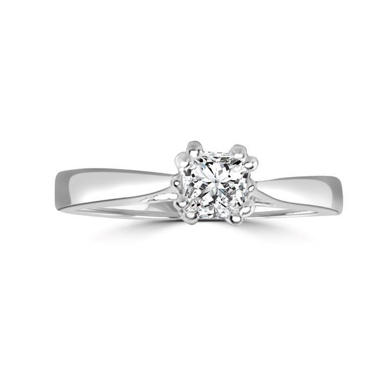 14K Gold Ring  0.5CT Diamond Veneer Cubic Zirconia 14K Gold Ring. 635R014K