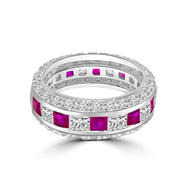 Cubic Zirconia Eternity Band Stackable Ring. 600R13061
