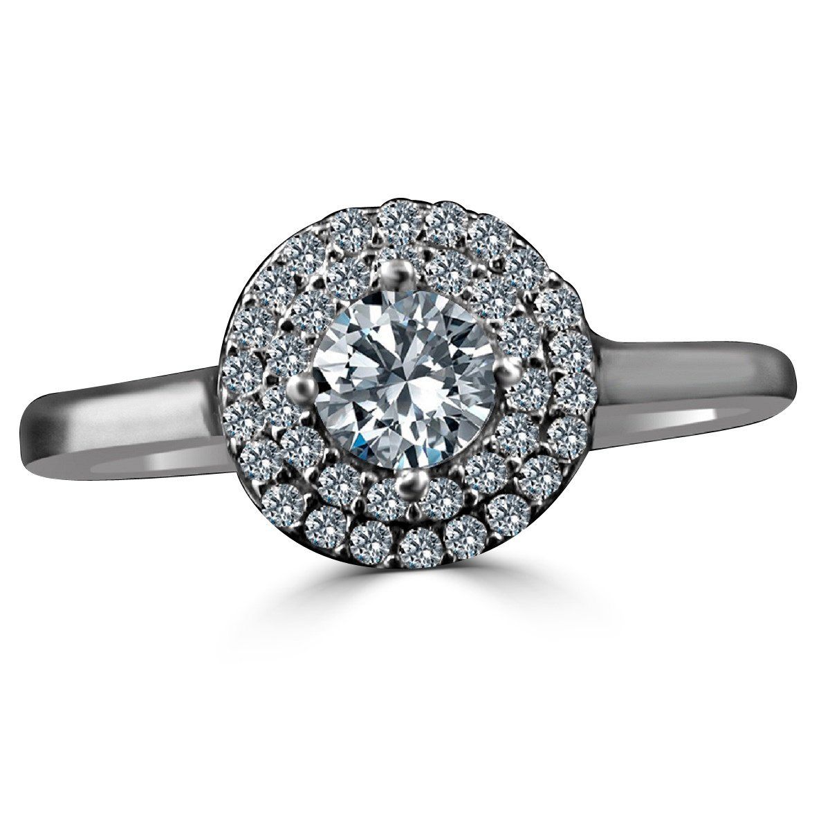 .25CT Round Cubic Zirconia Diamond veneer Ring