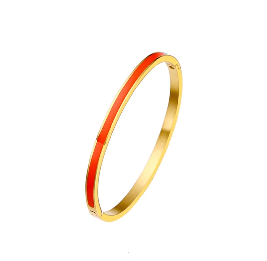 Stackable Enamel Bracelet Bangle Zirconite. 852B100