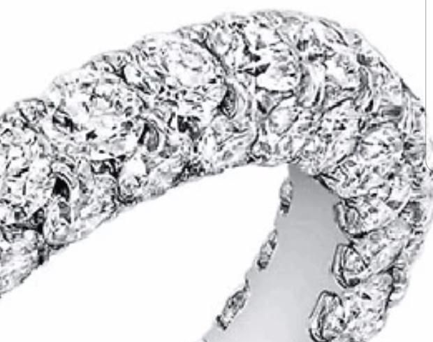 Diamond Veneer Cubic Zirconia Eternity Ring. 813R100