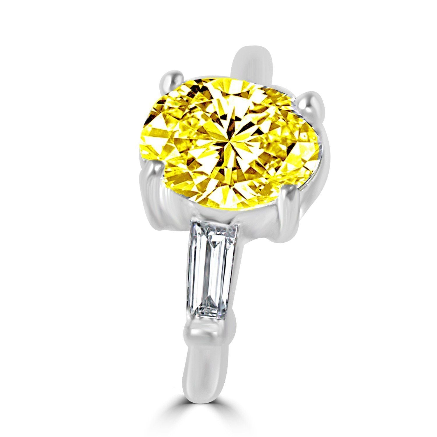 Oval Diamond Veneer Cubic Zirconia Ring 635R72089