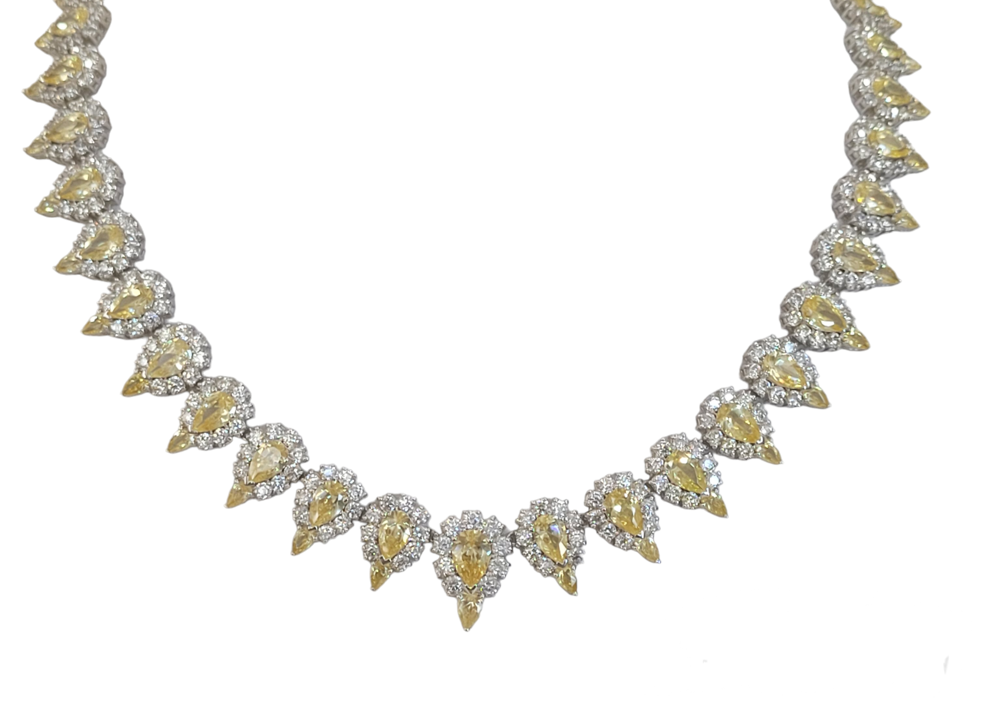 Cubic Zirconia statement  Necklace Zirconite
