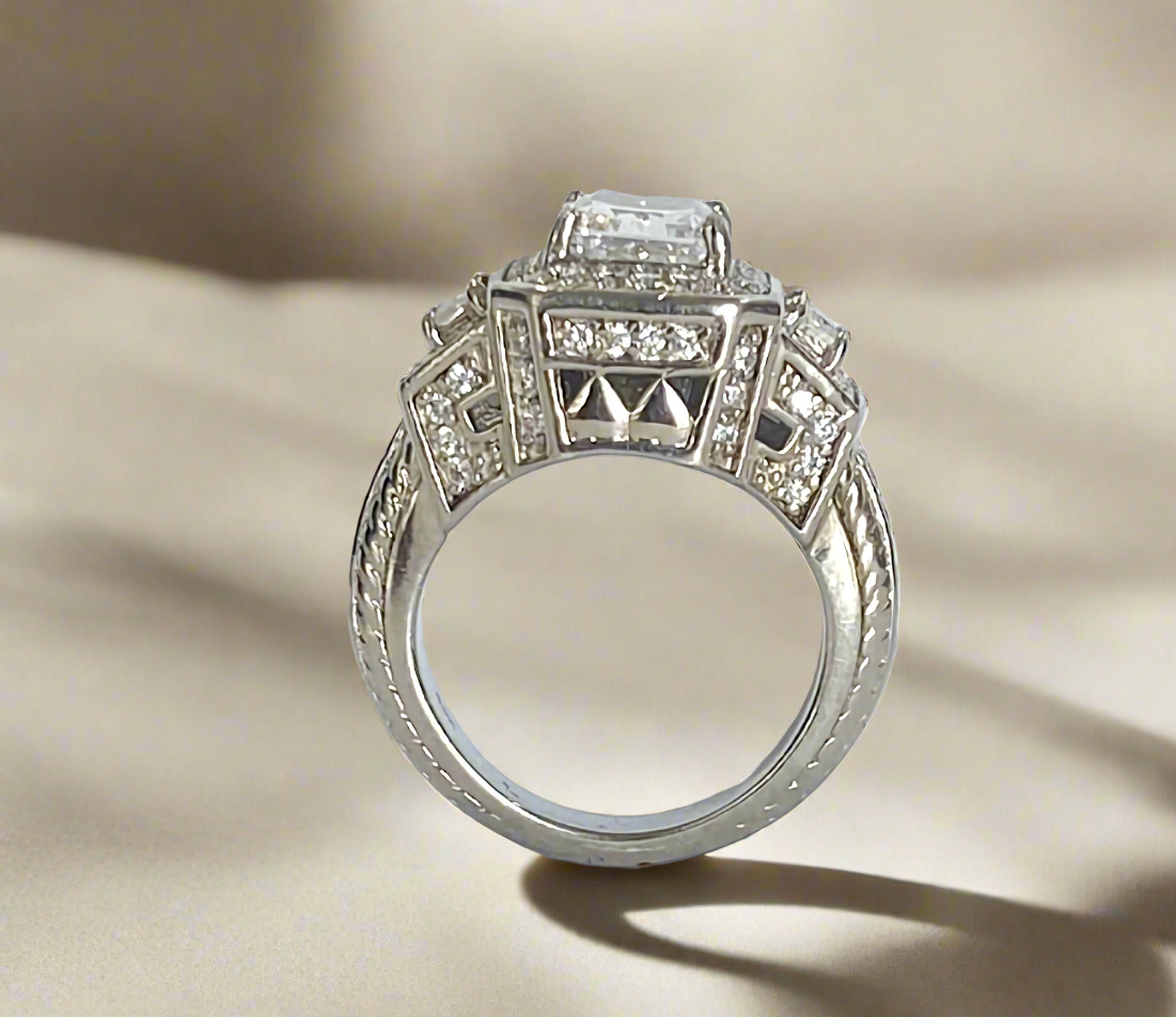 2CT Diamond Veneer Cubic Zirconia Ring. 635R12757