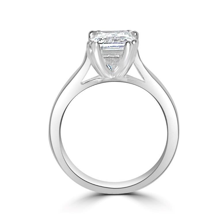 Cushion Diamond Veneer Cubic Zirconia 14K Gold Ring. 635R004K