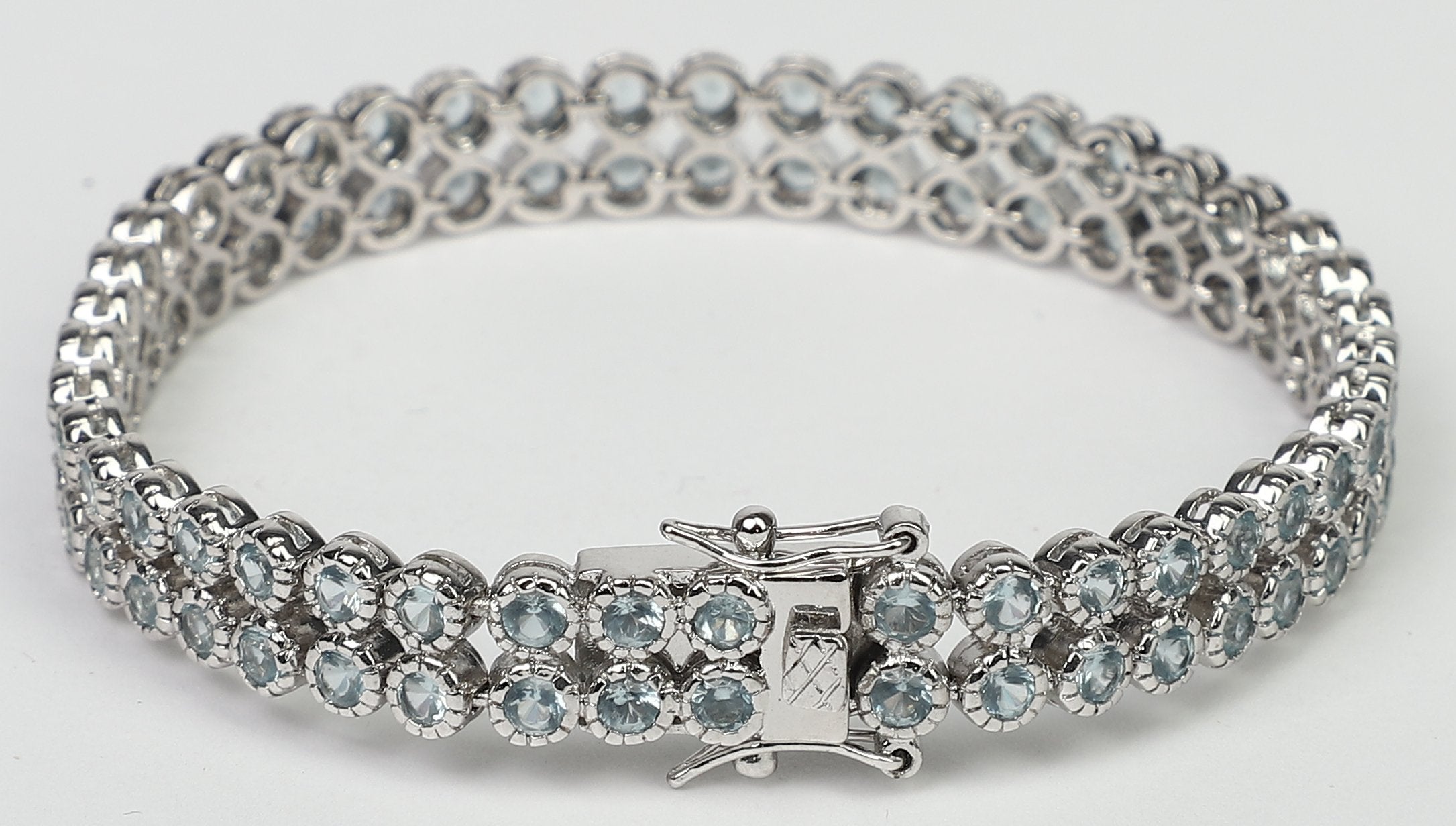 Zirconite Cubic Zirconia Two rows Bracelet. AH3559