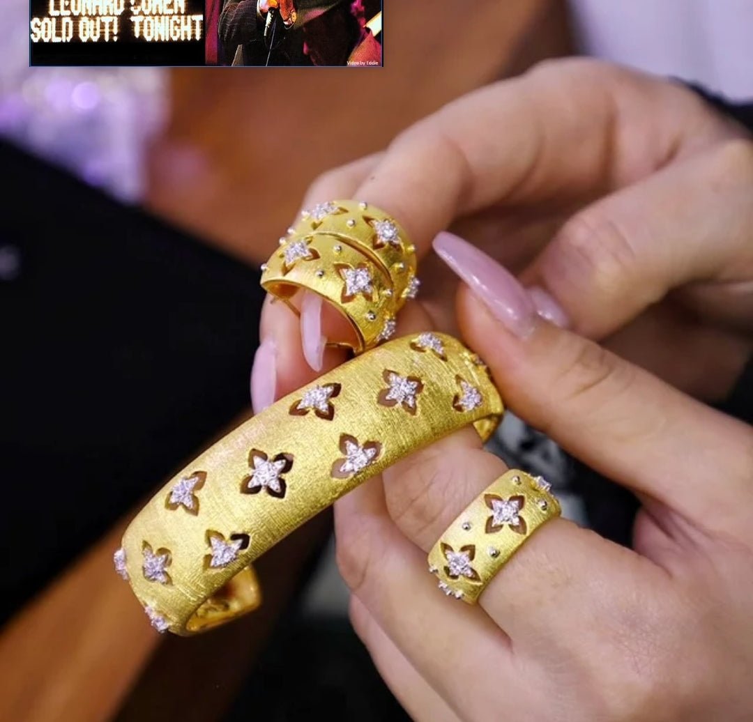 Italian inspired design Satin open Ring. 831R104