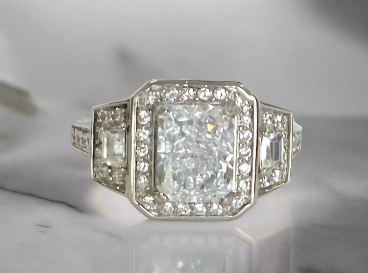 2CT Diamond Veneer Cubic Zirconia Ring. 635R12757