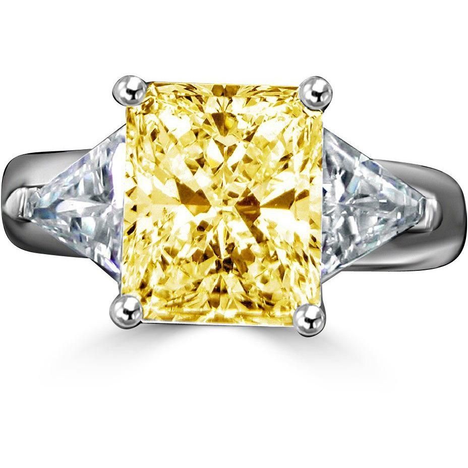 3.5CT Radiant Diamond Veneer Cubic Zirconia Ring. 635R72090