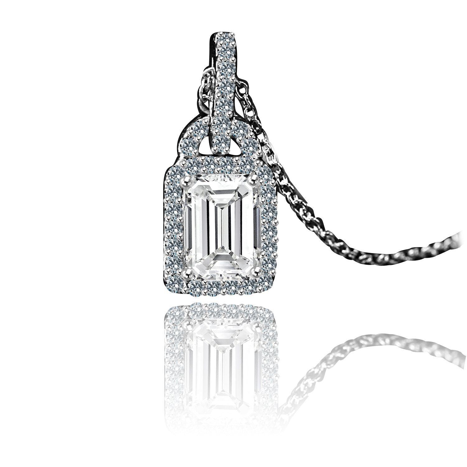 1CT Diamond Veneer Cubic Zirconia Pendant. 635P25366