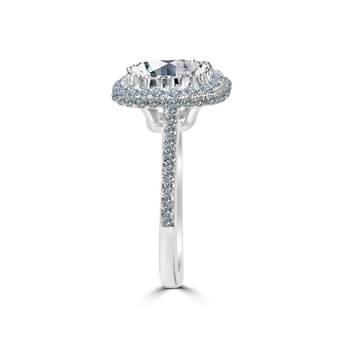 Cushion Square Cubic Zirconia Diamond Veneer Ring.  800R074