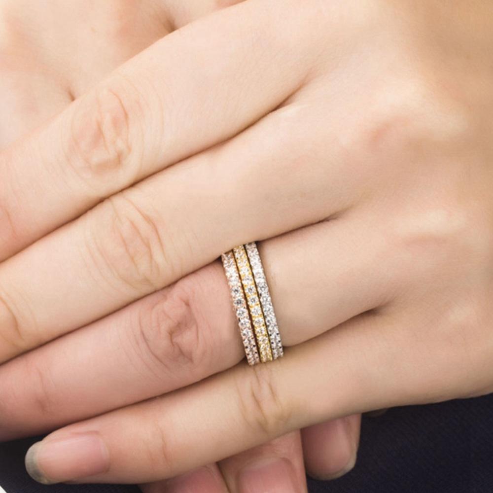 Cubic Zirconia Eternity Band Stackable Ring. STR0002