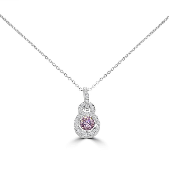 1CT Diamond Veneer Cubic zirconia Pendant-final sale. 635P10590A