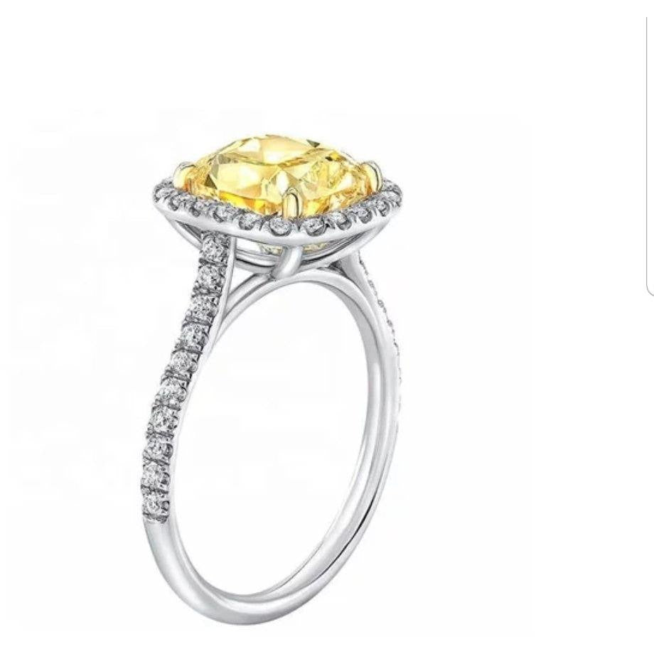 Cushion Square Cubic Zirconia Diamond Veneer Ring.  800R074