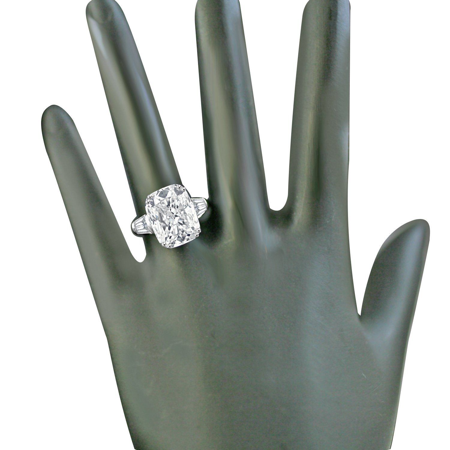 5CT Cushion Diamond Veneer Cubic Zirconia Ring.635R71575