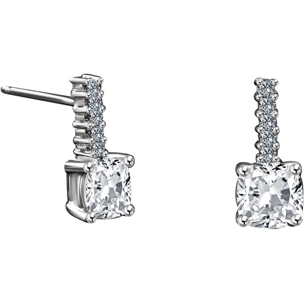 1.5CT TW Cushion Diamond Veneer Cubic Zirconia Earring. 635E15887