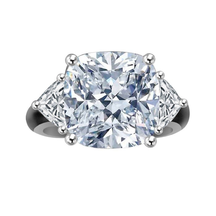10CT Cushion Diamond Veneer Cubic Zirconia Ring. 635R71199