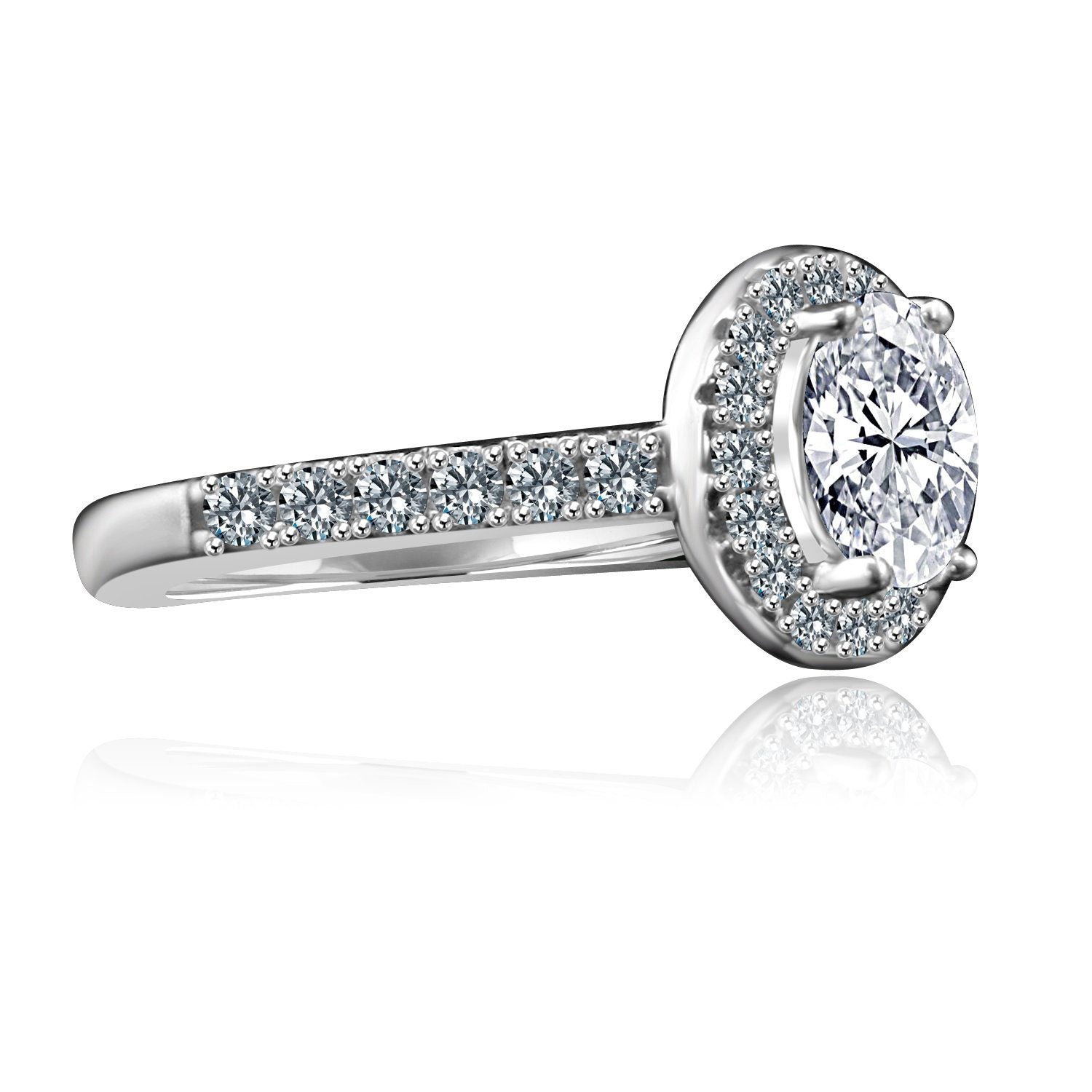 Oval Diamond Veneer Cubic Zirconia  Ring. 635R3231