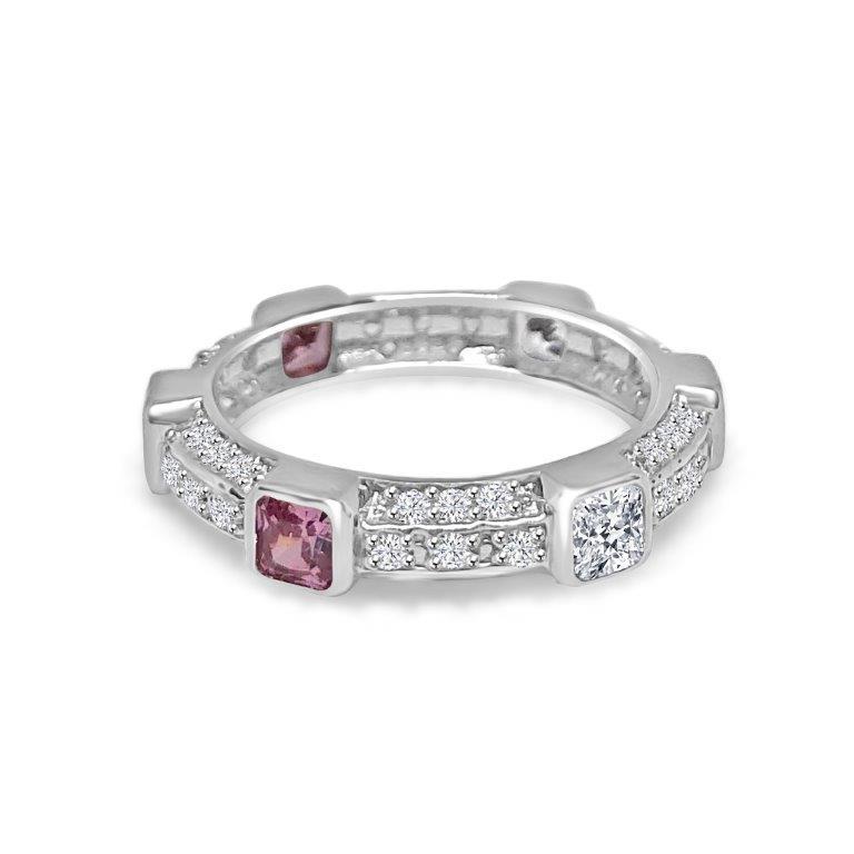 Cubic Zirconia Eternity Band Stackable Ring. 600R13096