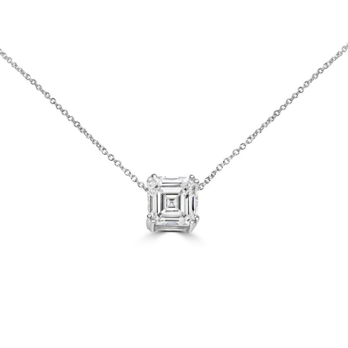 2CT Ascher Diamond Veneer Cubic zirconia Pendant-final sale. 635P208