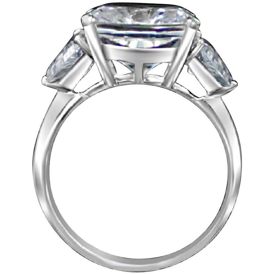 10CT Cushion Diamond Veneer Cubic Zirconia Ring. 635R71199