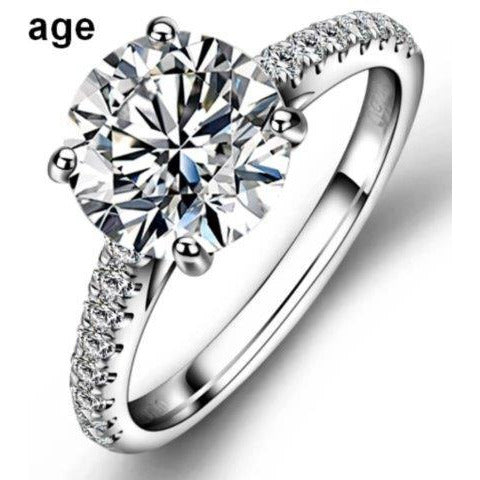 1CT Round Cubic zirconia Solitaire Engagement Ring . 635R031