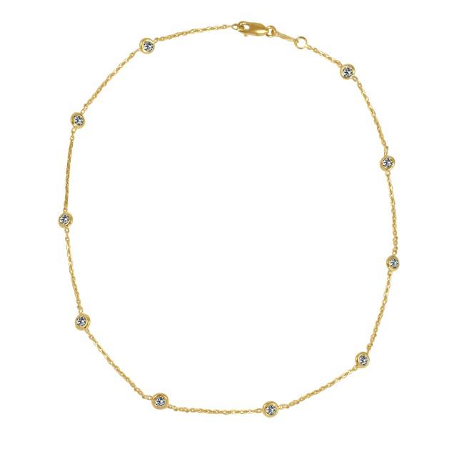 Zirconite Cubic Zirconia Multi Stations Necklace. ZBYX