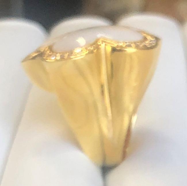 Shell Pearl Clover large Ring. 501R40325