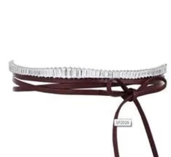 Zirconite Cubic Zirconia Baguette wave design choker Necklace.  Final Sale. 710c0996