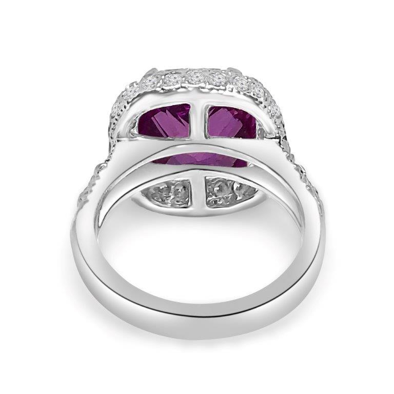 12CT Cushion  Cubic zirconia Ring. 582RR109