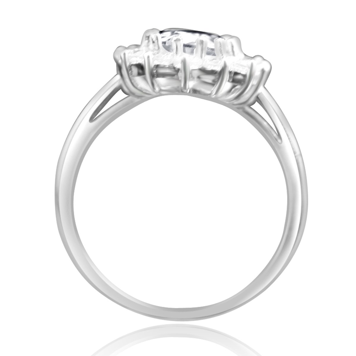 2.5CT Oval Diamond Veneer Cubic Zirconia Ring. 635R3229