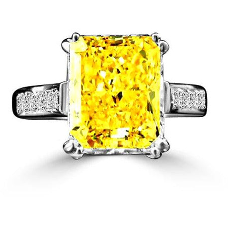 3.50 CT Emerald Diamond Veneer Cubic Zirconia Ring. 635R3236