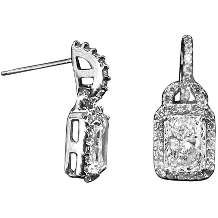 2 CT. TW Diamond Veneer Cubic Zirconia Earrings. 635E15677