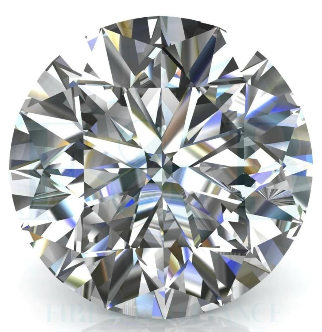 loose Stone Round Moissanite Lab Created Diamond.