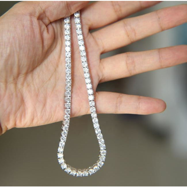 Round Cubic Zirconia Tennis Necklace Zirconite. 602N50005