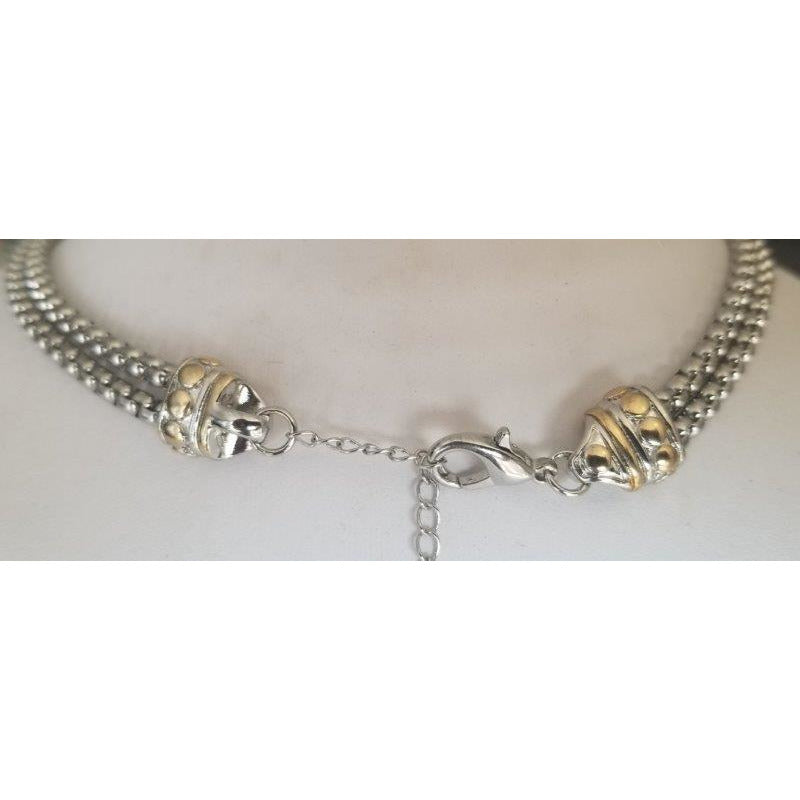 Circle Zirconite Cubic zirconia Chain Doorbell Necklace. 500N3961