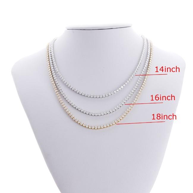 Round Cubic Zirconia Tennis Necklace Zirconite. 602N50005