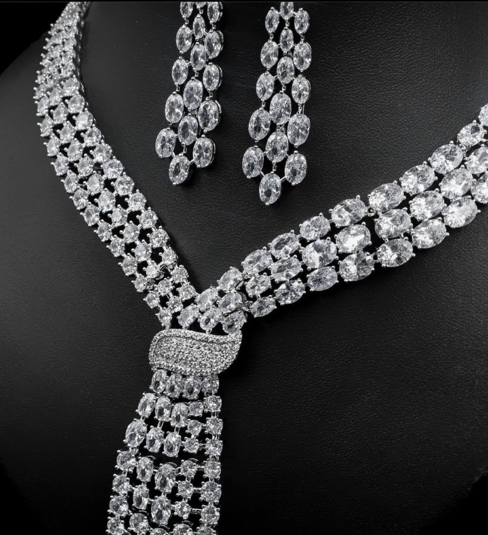 Couture Necklace Cubic Zirconia Zirconite Set. 841S30090