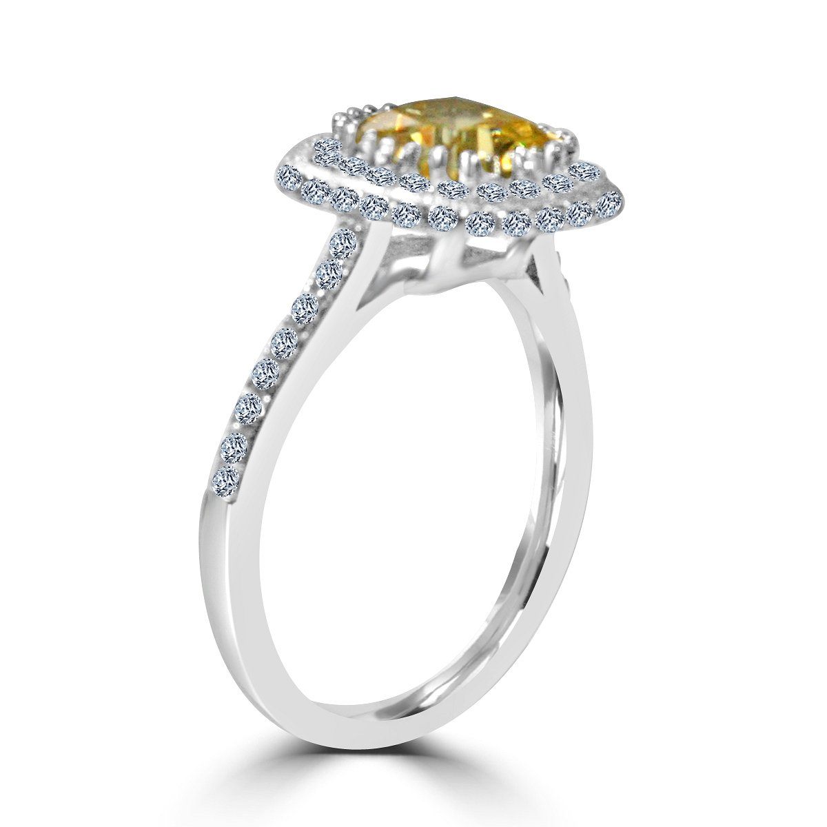 2CT Cushion Diamond Veneer Cubic Zirconia Ring. 635R0249